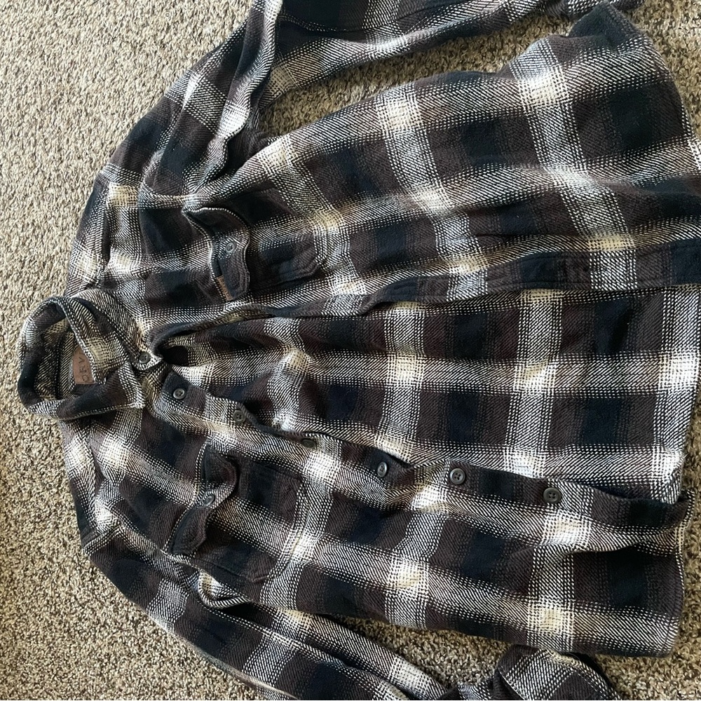 Plaid Button-Up Shirt